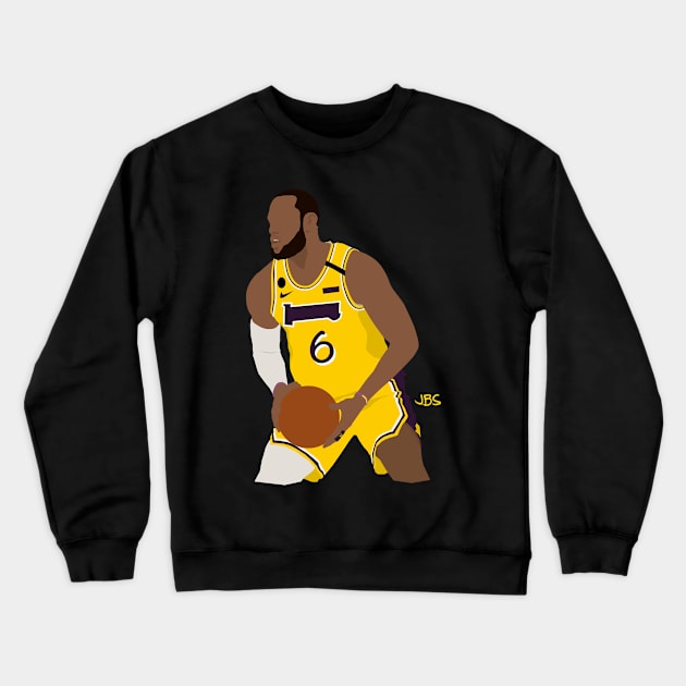 King LeBron Crewneck Sweatshirt by jbsgrafico